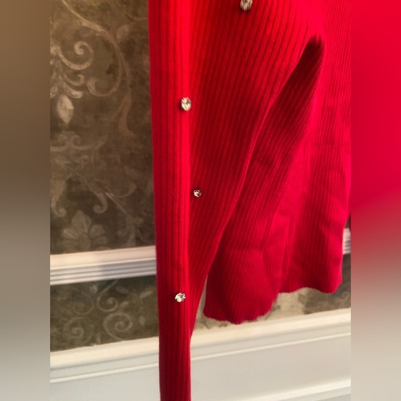 No Boundaries Red Sweater with Embellishments - Picture 4 of 6